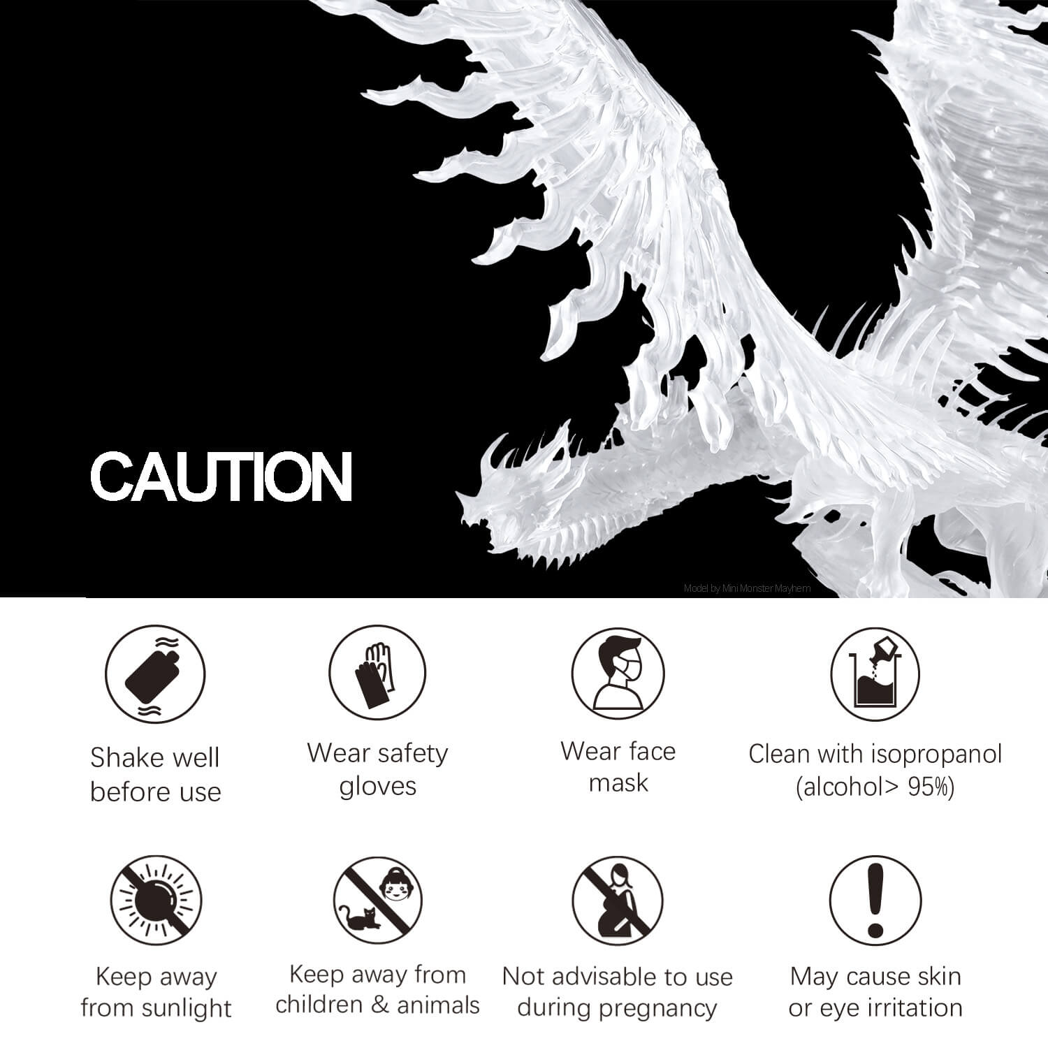 10k rigid Plus Resin caution