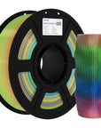 Silk /Matt Rainbow Filament 3D Printer Filament 1KG