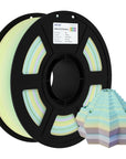 Silk /Matt Rainbow Filament 3D Printer Filament 1KG