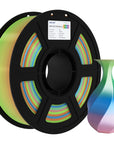 Silk /Matt Rainbow Filament 3D Printer Filament 1KG