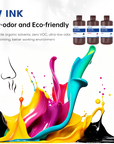 Jamghe UV Ink for Digital Printing – High Adhesion, Instant Curing, Low Odor – Compatible with Epson/Roland/Mimaki Print Heads