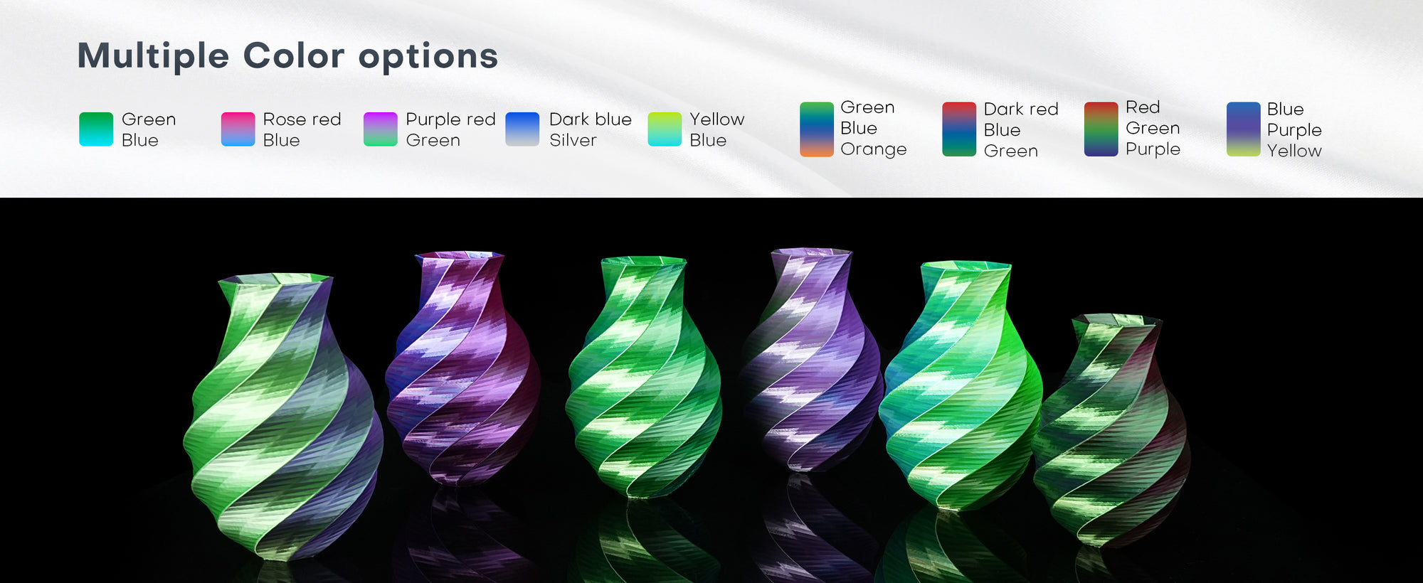 CR-Silk 1.75mm PLA Silk Multi-Color