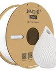 Jamghe PLA Plus 3D Printer Filament Spool - White, 1.75mm