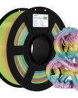 Silk /Matt Rainbow Filament 3D Printer Filament 1KG