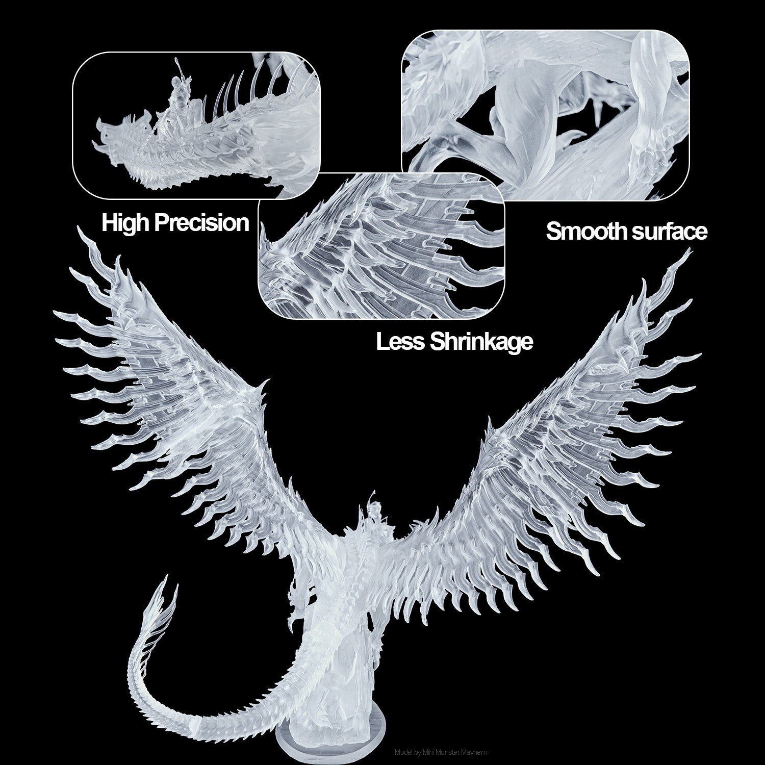 3d printer clear resin details High Precision,