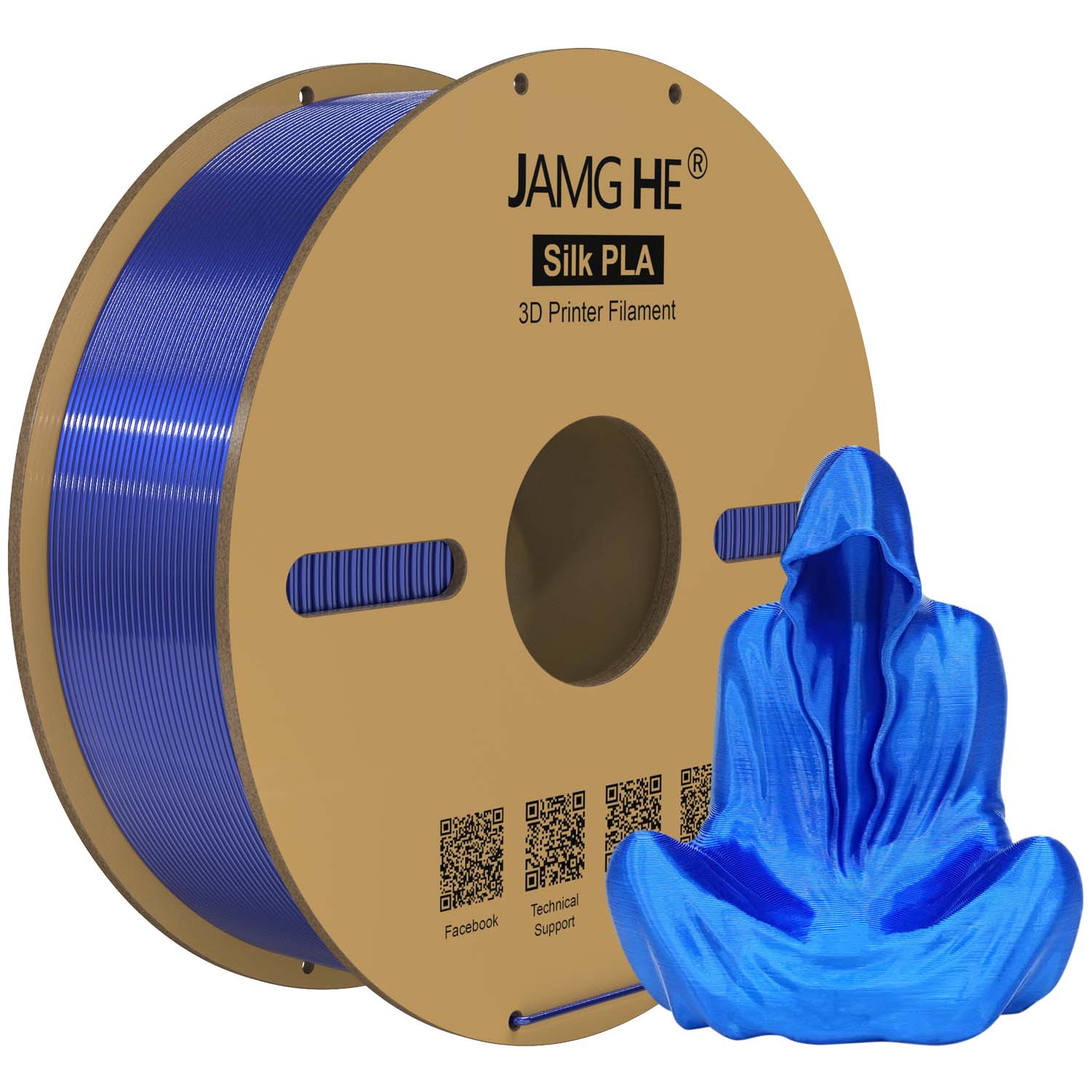Silk PLA Filament 1.75mm Shiny 3D Printing Material 1KG
