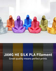 Silk PLA Filament 1.75mm Shiny 3D Printing Material 1KG