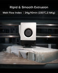 Close-up of High-Flow PETG Filament 1.75mm Diameter - Fast Extrusion Polymer Formula