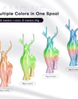 Silk /Matt Rainbow Filament 3D Printer Filament 1KG