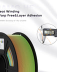 Silk /Matt Rainbow Filament 3D Printer Filament 1KG