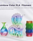 Silk /Matt Rainbow Filament 3D Printer Filament 1KG