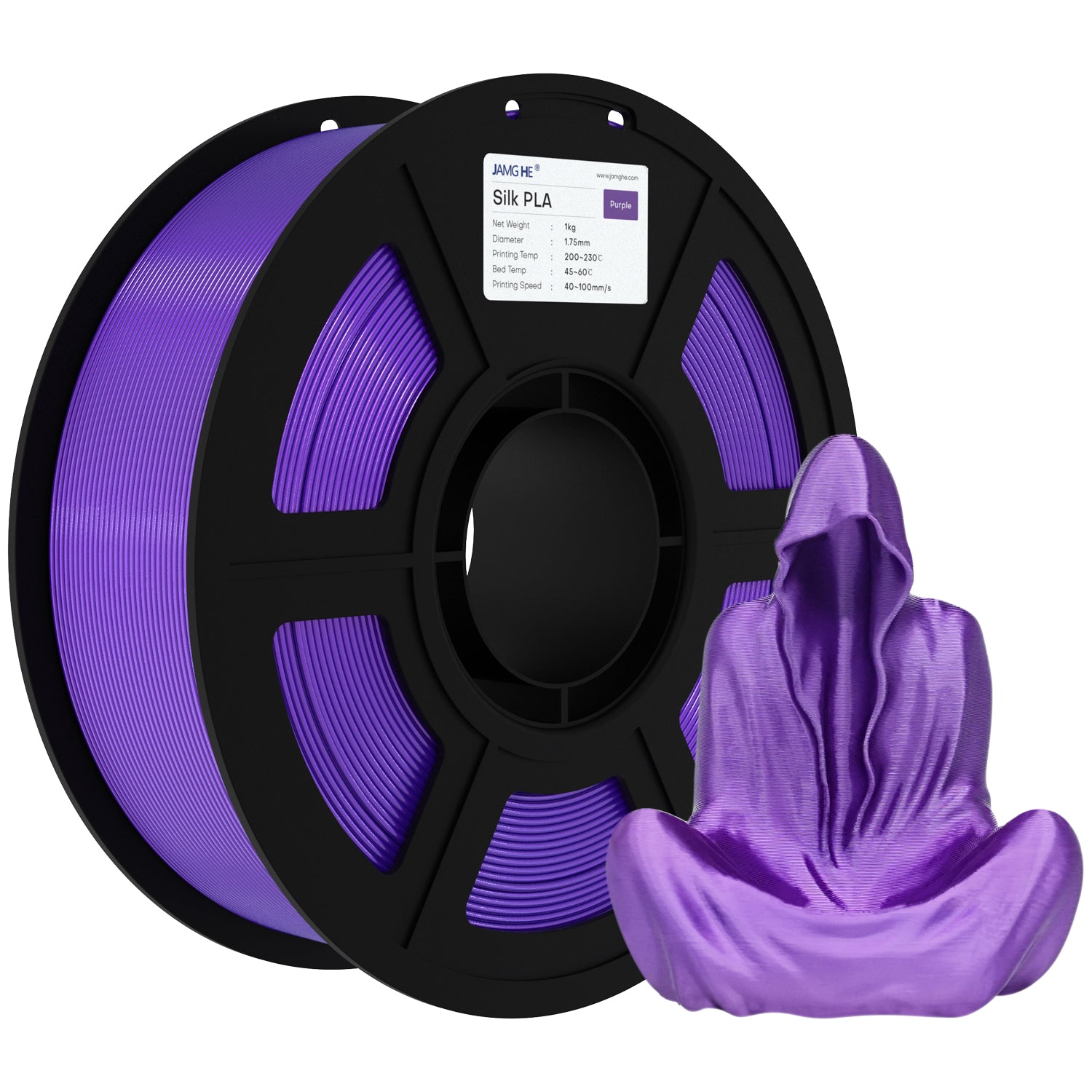 Silk PLA Filament 1.75mm Shiny 3D Printing Material 1KG