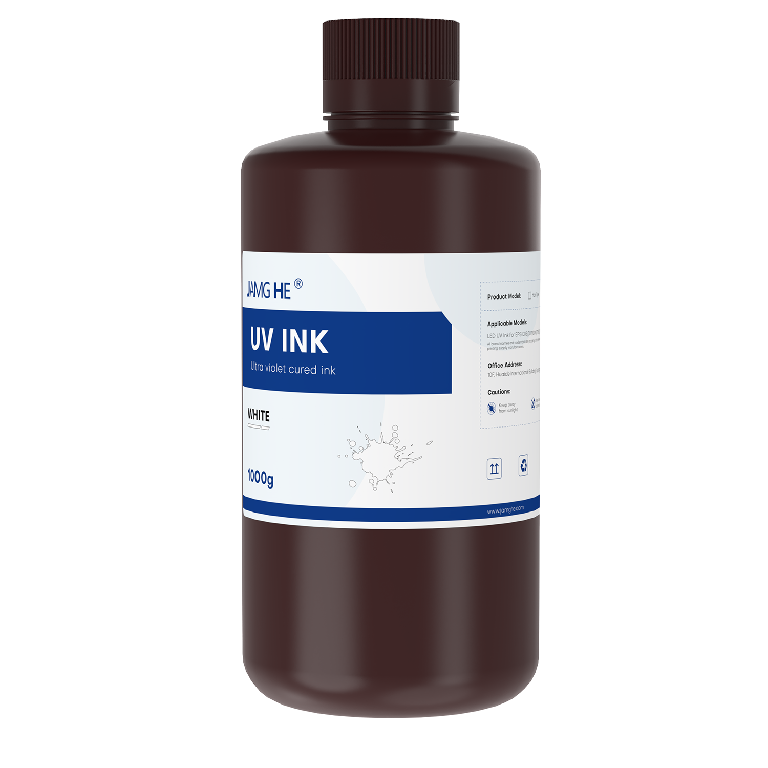 Jamghe UV Ink for Digital Printing – High Adhesion, Instant Curing, Low Odor – Compatible with Epson/Roland/Mimaki Print Heads