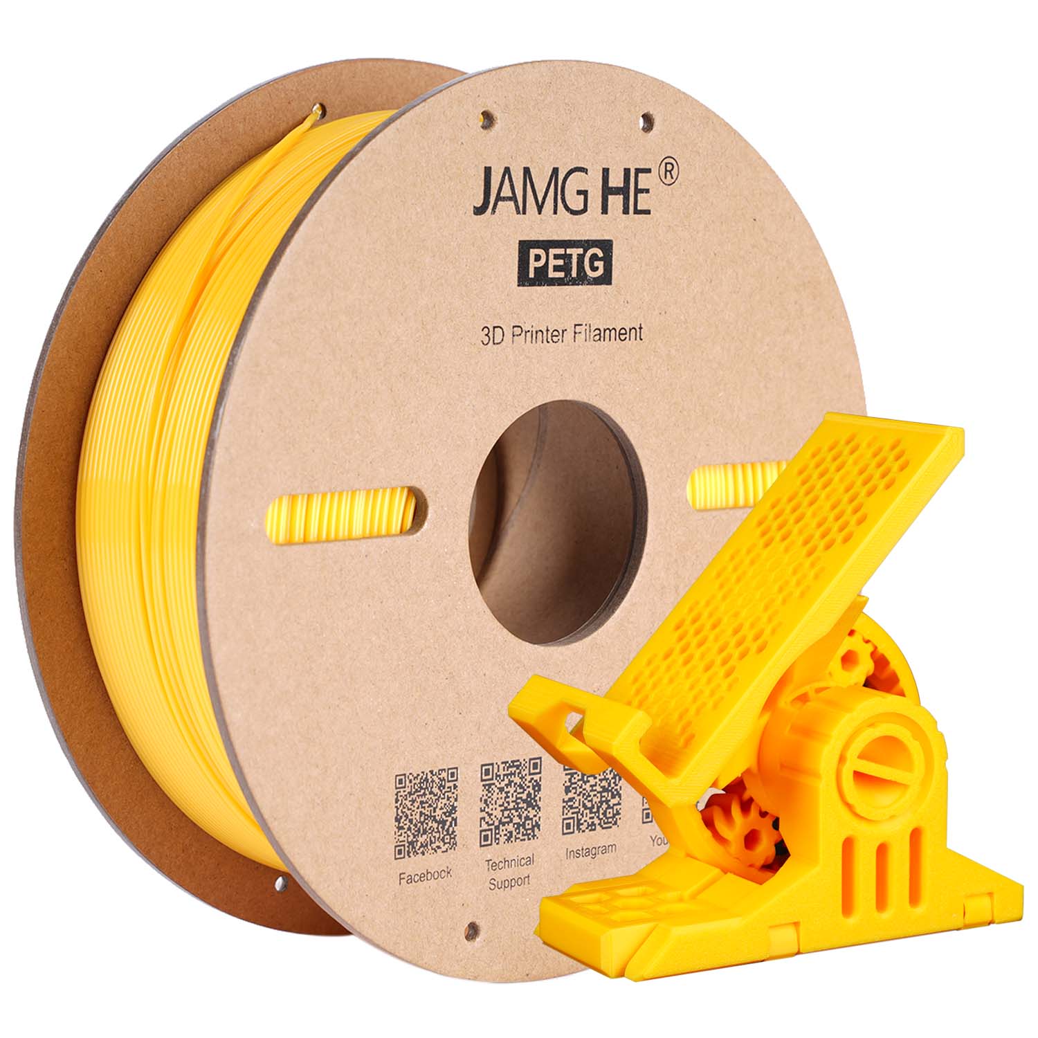 PETG PRO Filament 1.75mm  yellow Colored 1KG