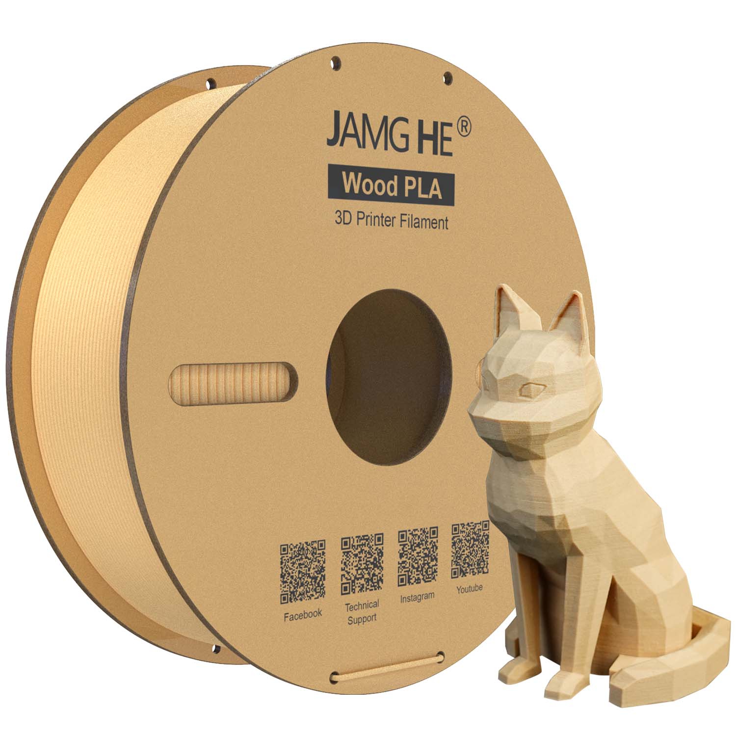 JAMG HE Wood PLA 3D Printer Filament