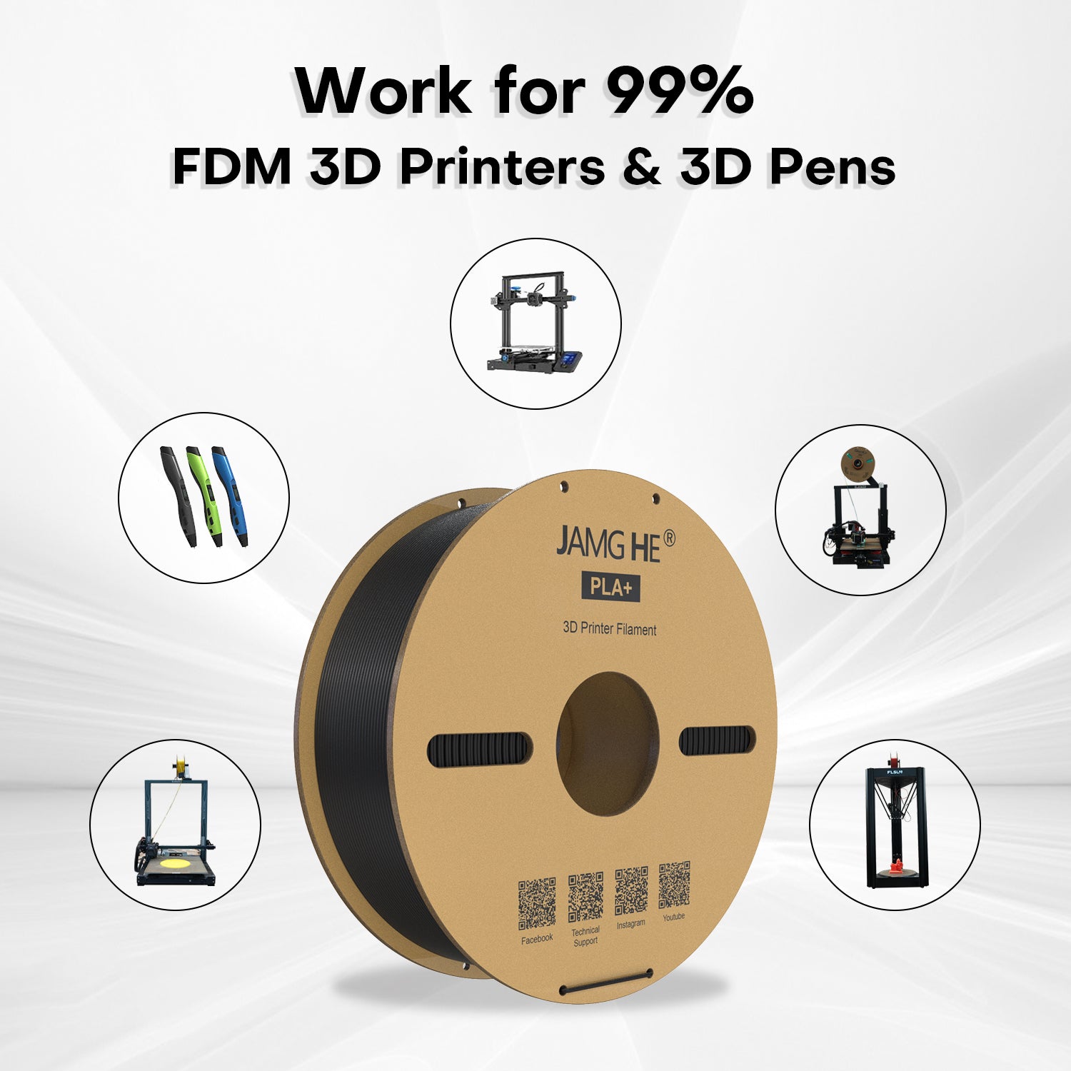 PLA Plus Filament (BUY 10KG Only Need $9.9 *Each KG)