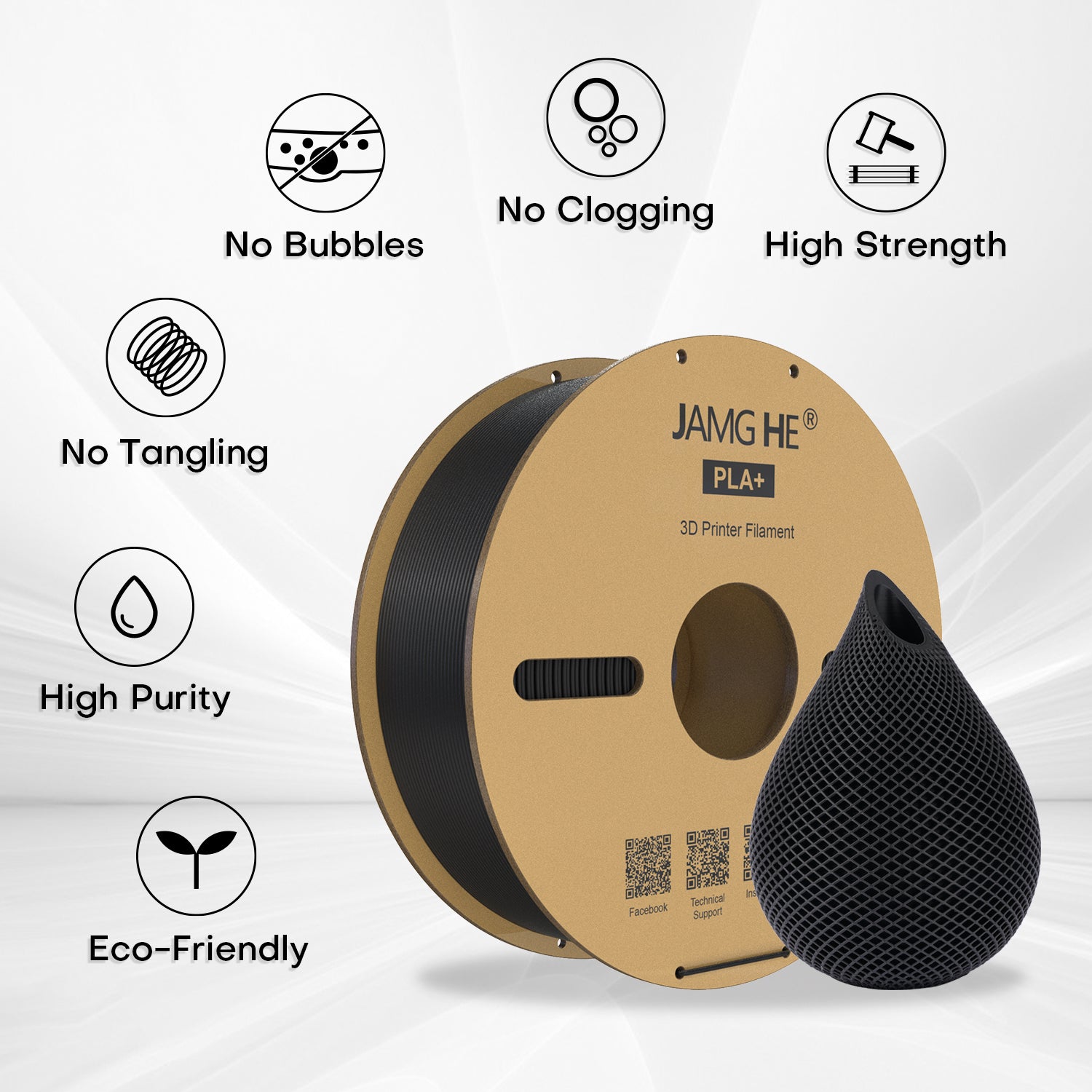 PLA Plus Filament (BUY 10KG Only Need $9.9 *Each KG)