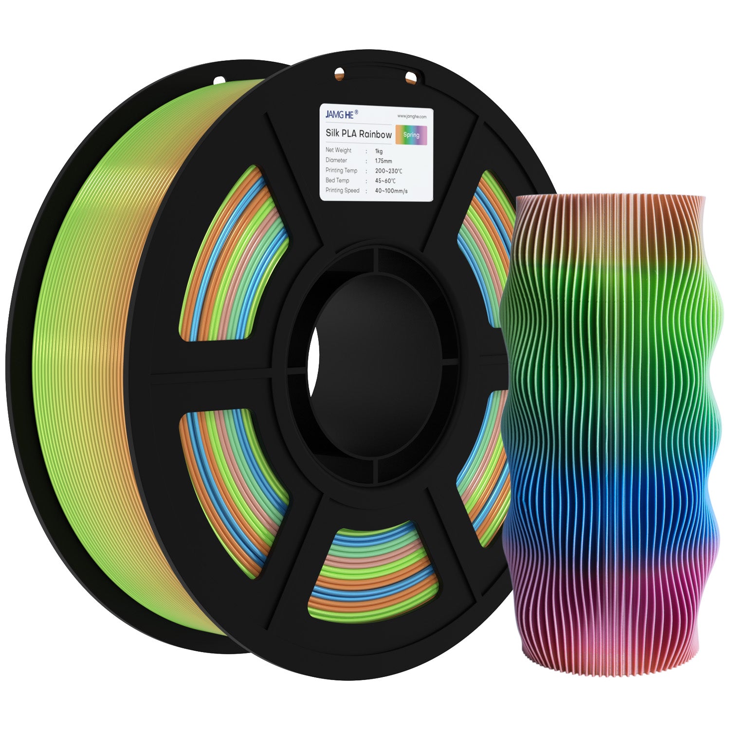 Silk /Matt  Rainbow Filament 3D Printer Filament 1KG