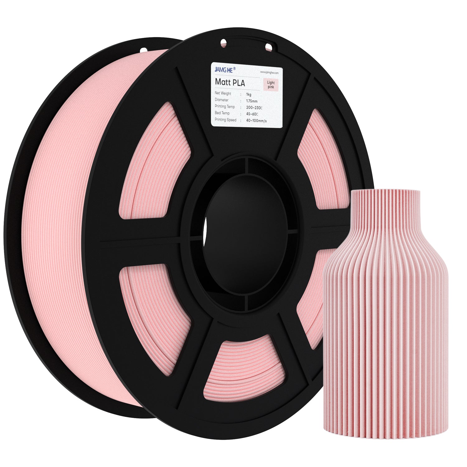 Matte PLA Filament 1.75mm 1KG- Ultra Matte Finish, Low Warping  3D Printer Filament