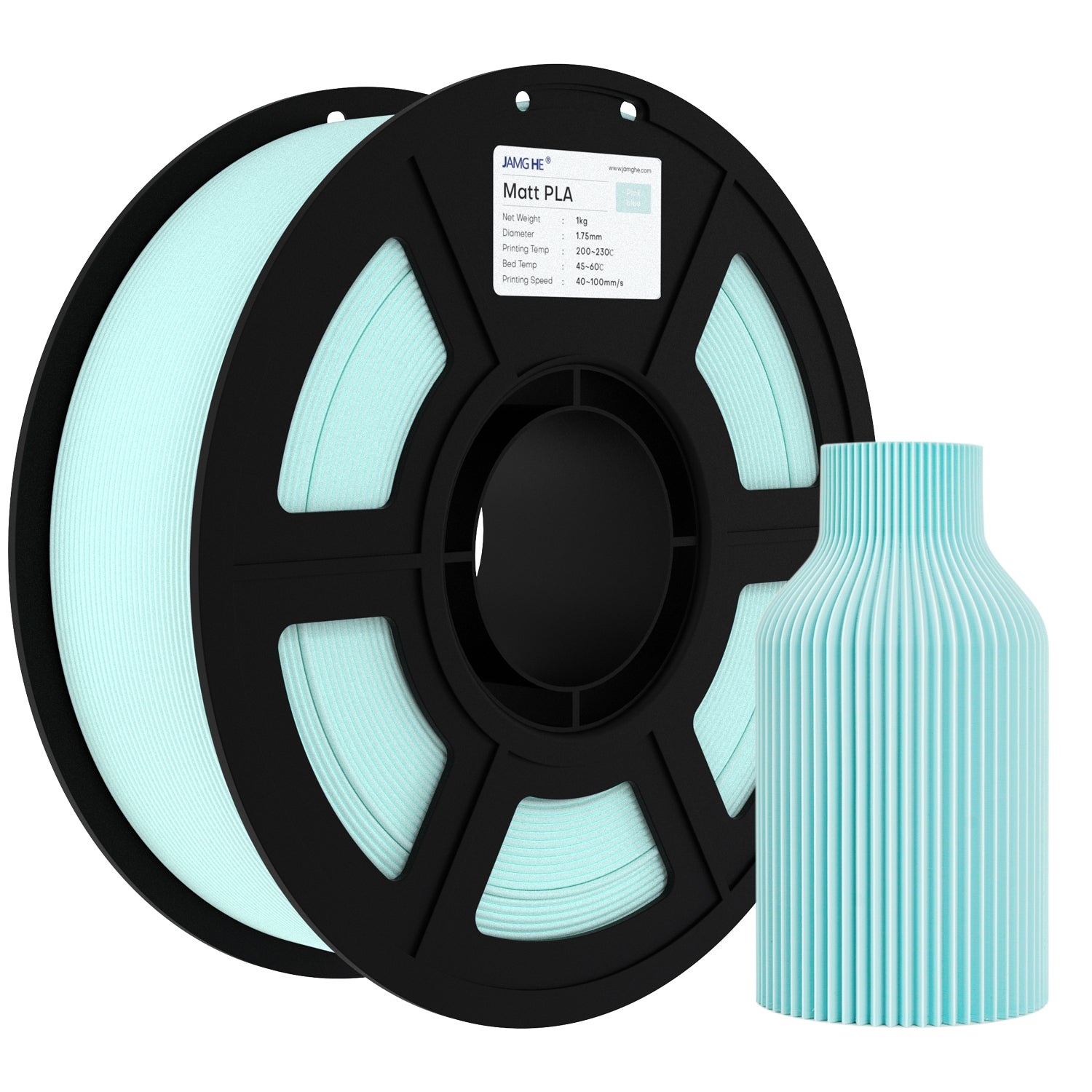 Matte PLA Filament 1.75mm 1KG- Ultra Matte Finish, Low Warping  3D Printer Filament