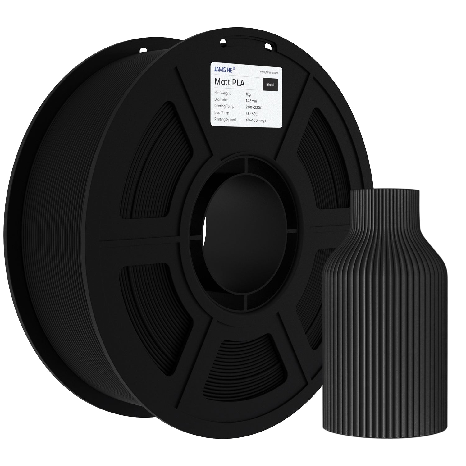 Matte PLA Filament 1.75mm 1KG- Ultra Matte Finish, Low Warping  3D Printer Filament