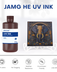 Jamghe UV Ink for Digital Printing – High Adhesion, Instant Curing, Low Odor – Compatible with Epson/Roland/Mimaki Print Heads