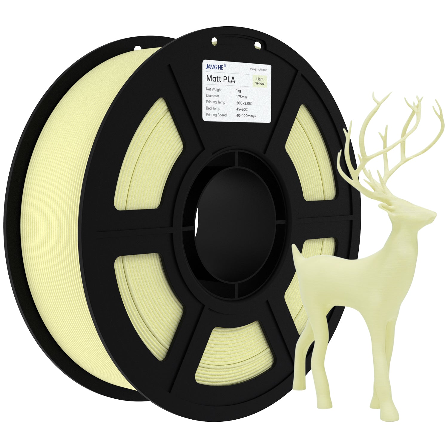 Matte PLA Filament 1.75mm 1KG- Ultra Matte Finish, Low Warping  3D Printer Filament