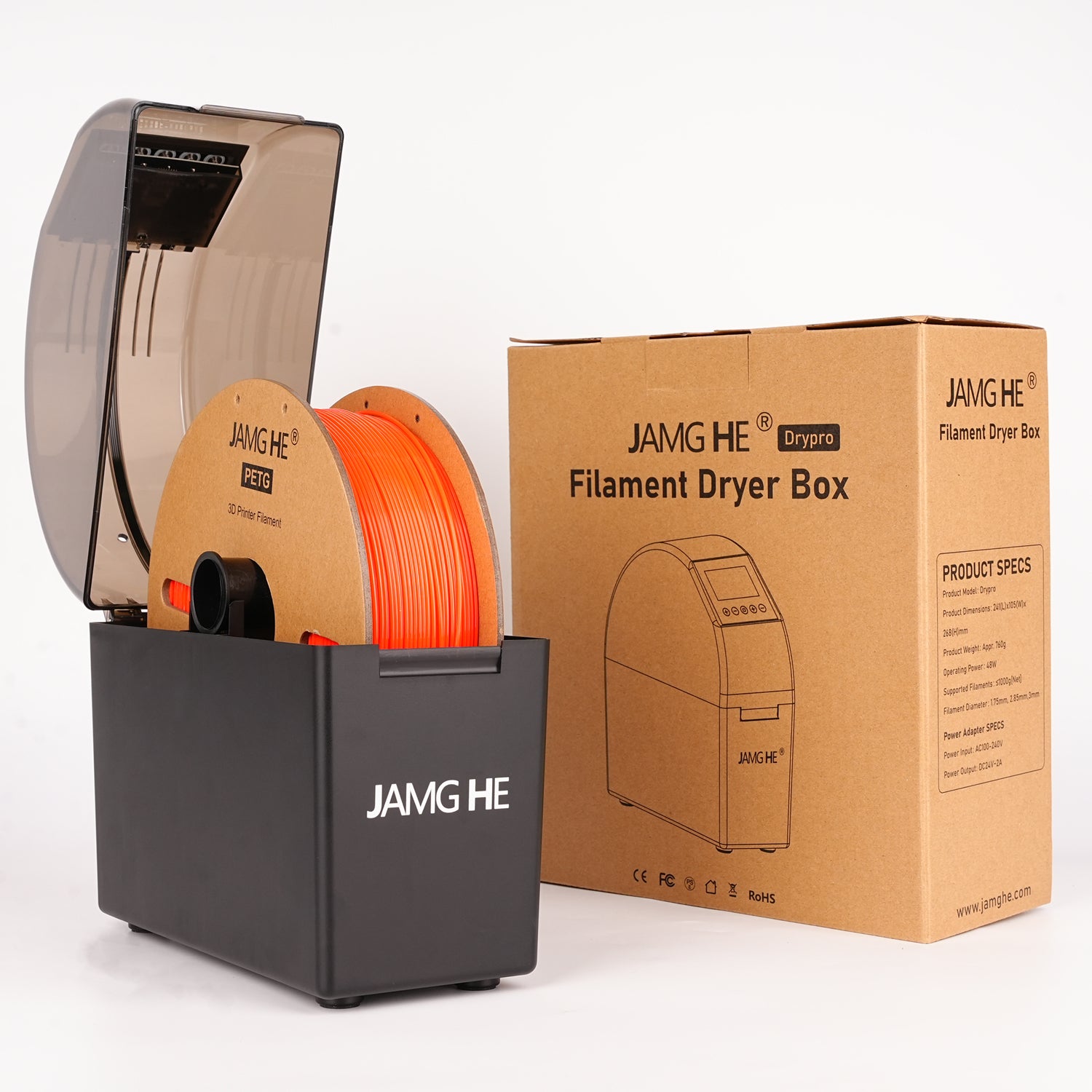 JAMG HE APP Controlled Smart 3D Printing Filament Dryer（ Get Free