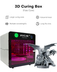 JAMG HE Fast Cure 3D Printing Resin Curing Box - Industrial Grade with QR Code Scan & Large Area