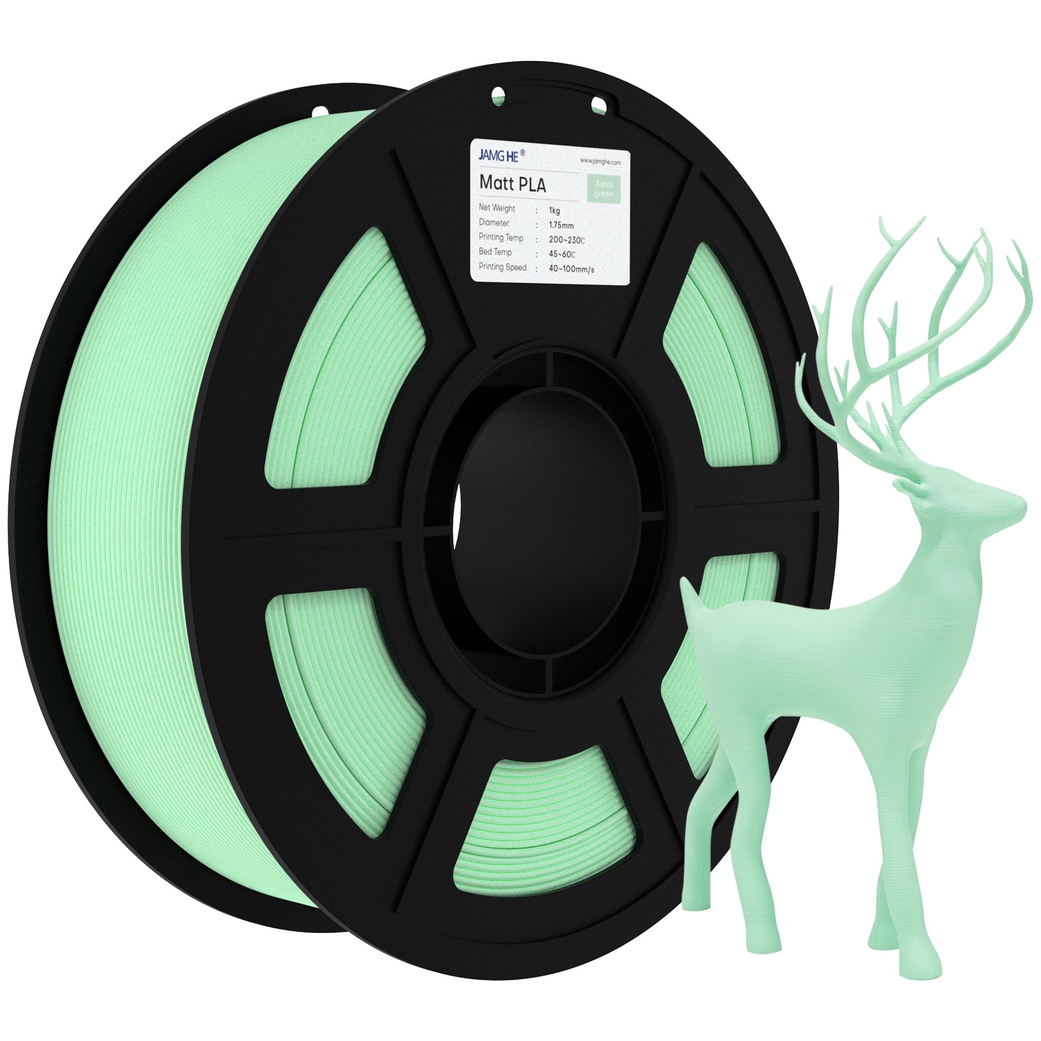 Matte PLA Filament 1.75mm 1KG- Ultra Matte Finish, Low Warping  3D Printer Filament