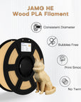 JAMG HE Wood PLA 3D Printer Filament
