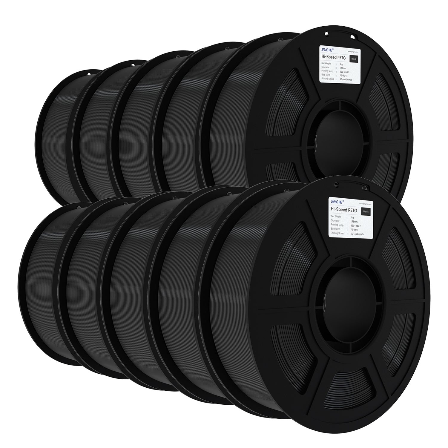 Jamg He High Speed PETG Filament 10kg pack for 3D Printer