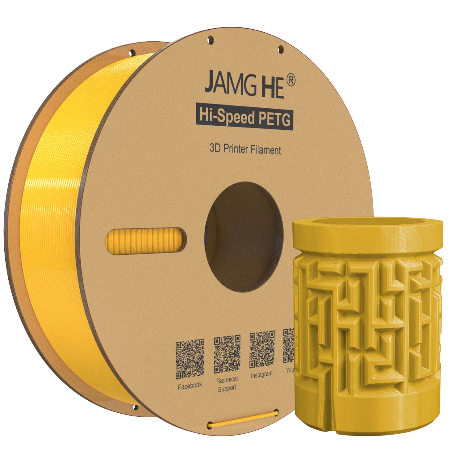 High-Speed PETG Filament in Bambu Lab X1 Printer - Jamghe for CoreXY Fast Printing
