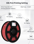 Silk PLA Filament 1.75mm Shiny 3D Printing Material 1KG