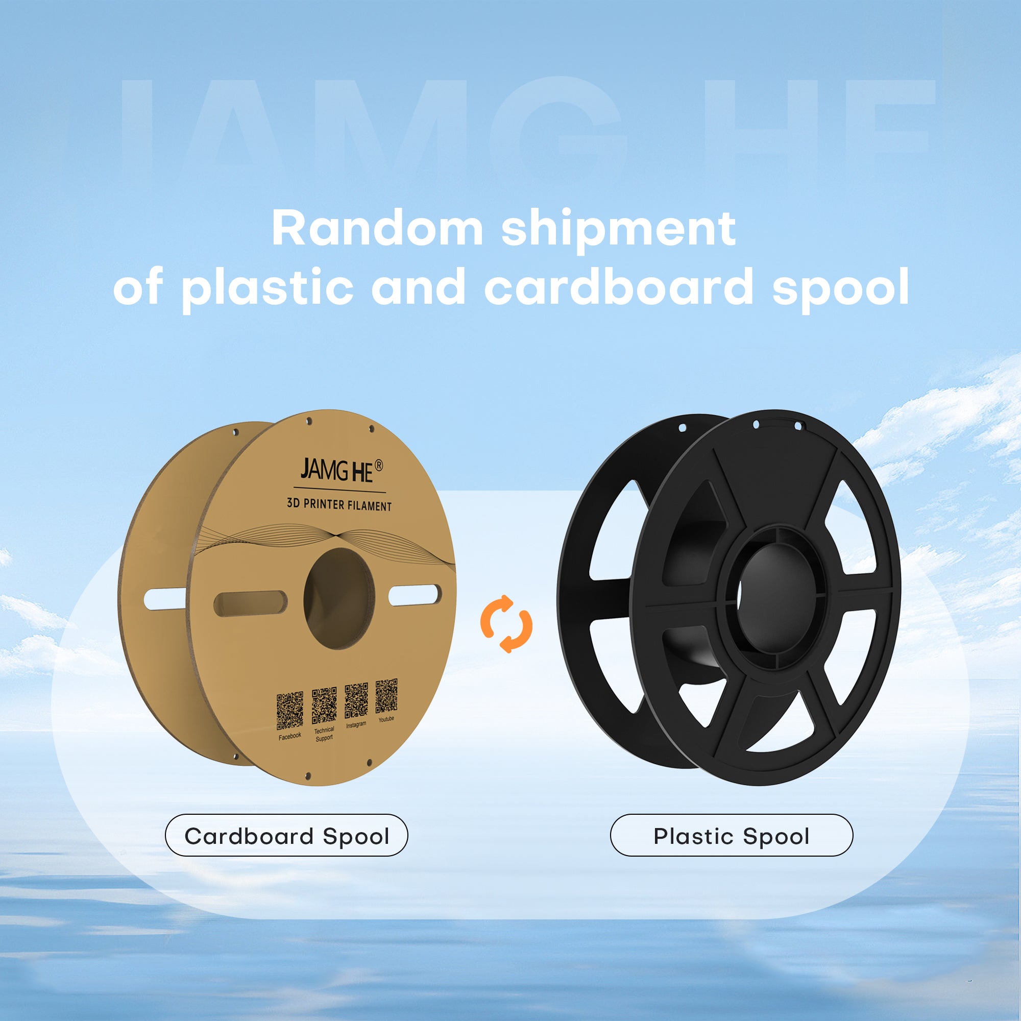 JAMG HE Light Weight 1.75mm 3D Printer Filament