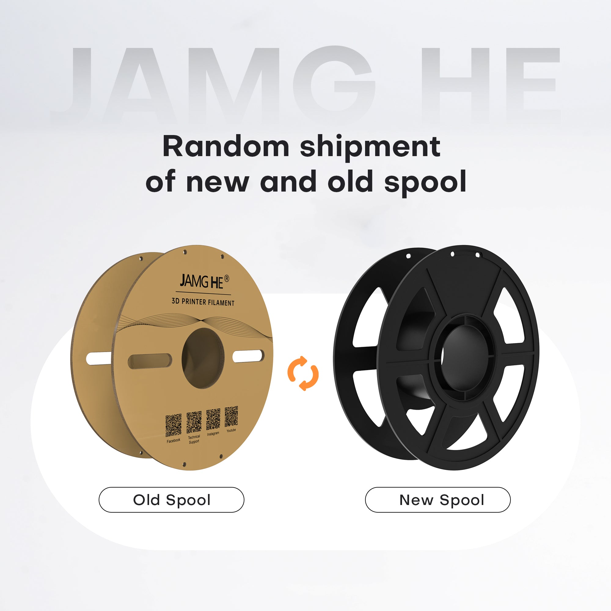 Jamghe Carbon Fiber PLA Filament - High-Strength Abrasion Resistant 3D Printing Material