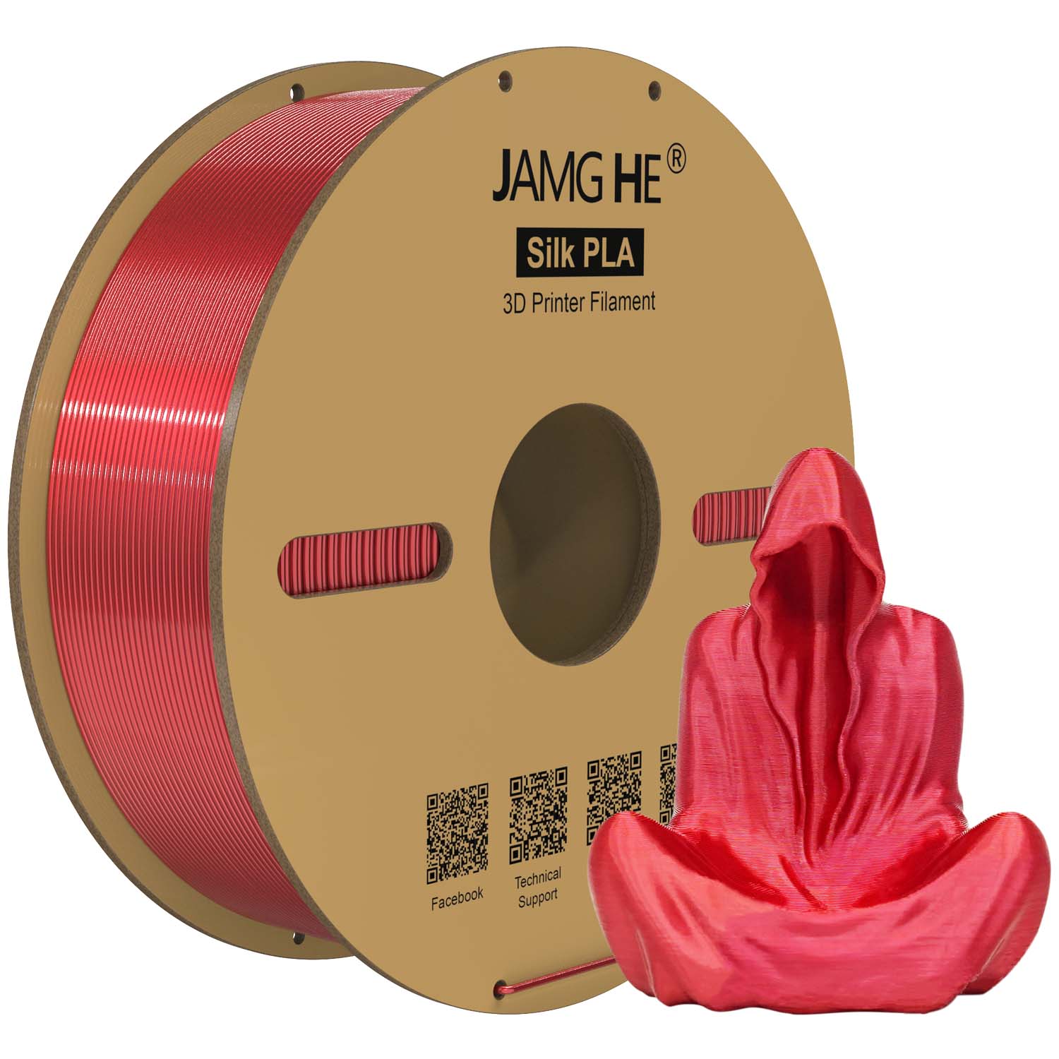 Silk PLA Filament 1.75mm Shiny 3D Printing Material 1KG