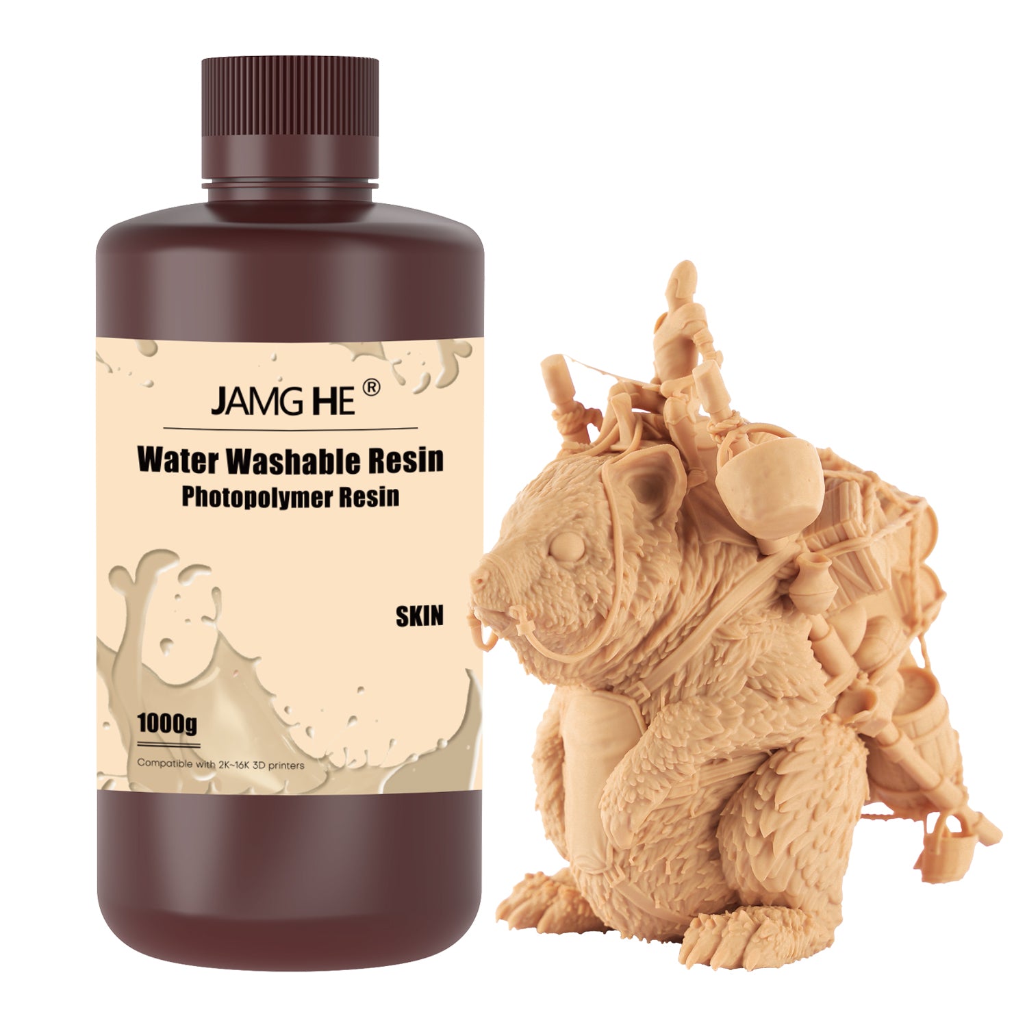Water Washable 10K Plus 3D Printer Resin (Add 6KG to cart From $27.99 *Each KG)