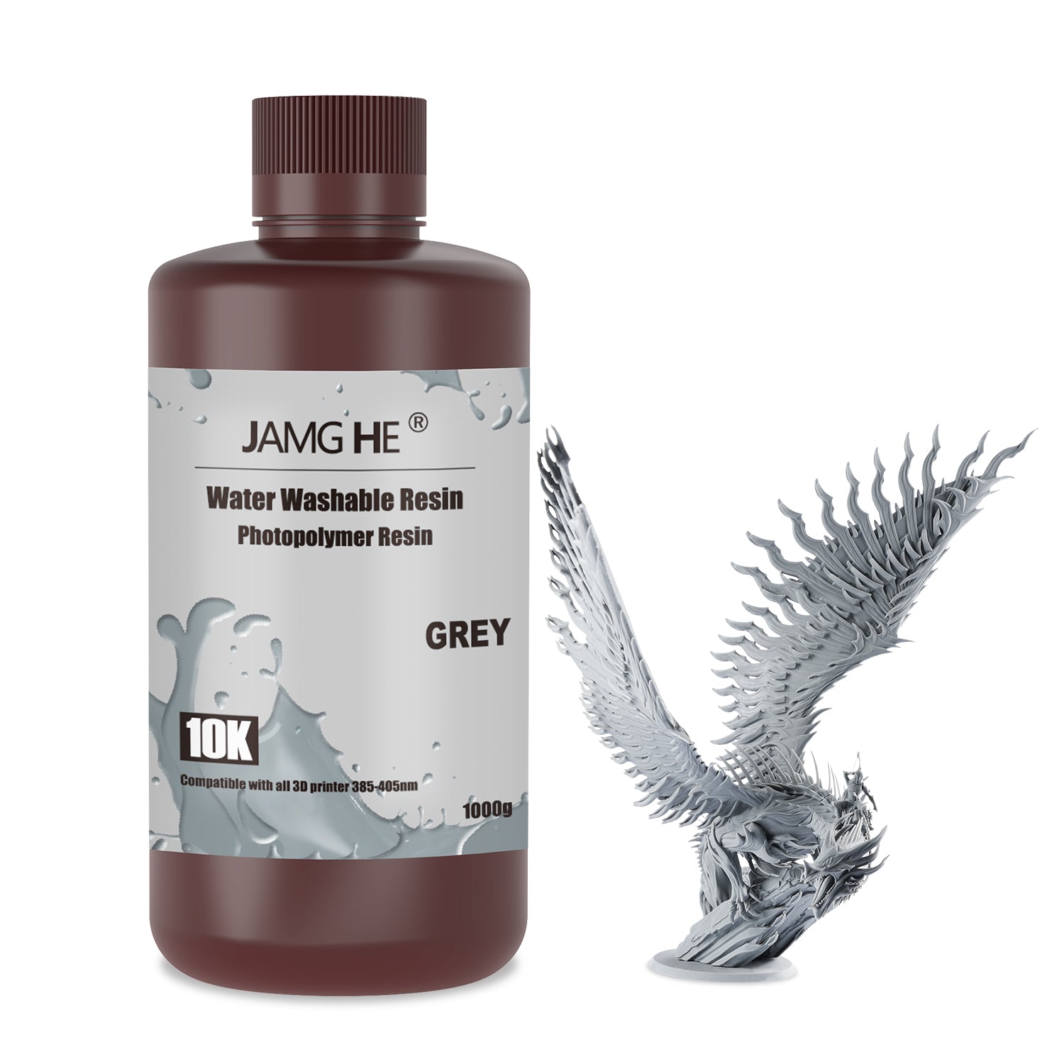 low odor water-washable 3d printing resin grey